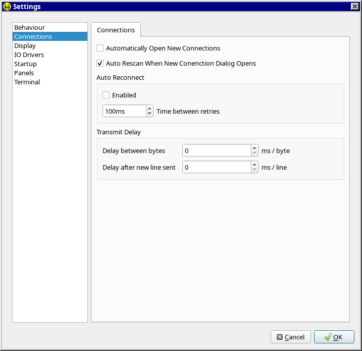 Auto Rescan Settings